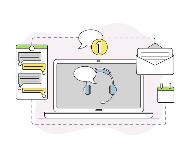 Contact illustration